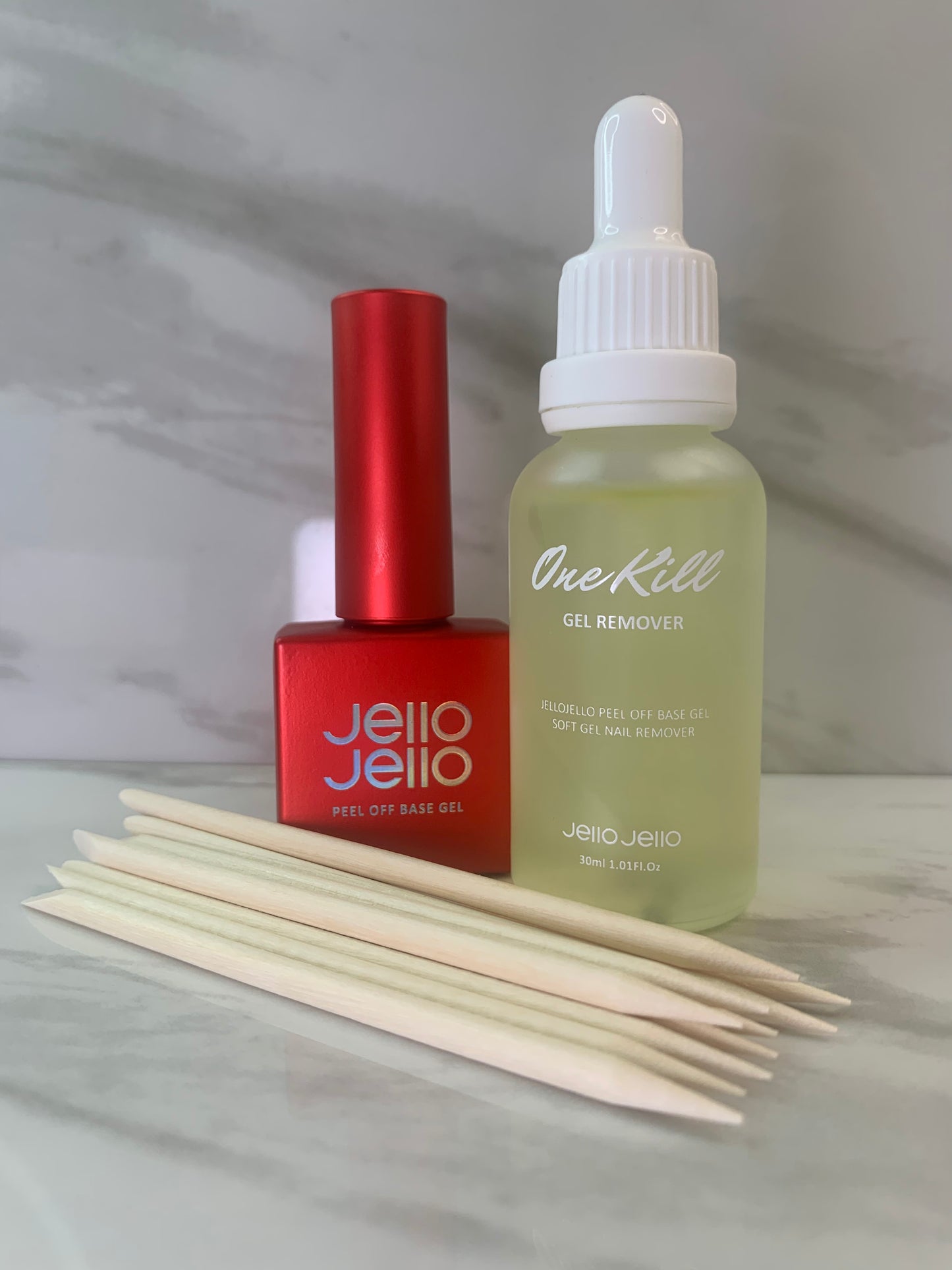 Jello Jello Peel Off Base Gel 10ml + Peel Off Remover 30ml